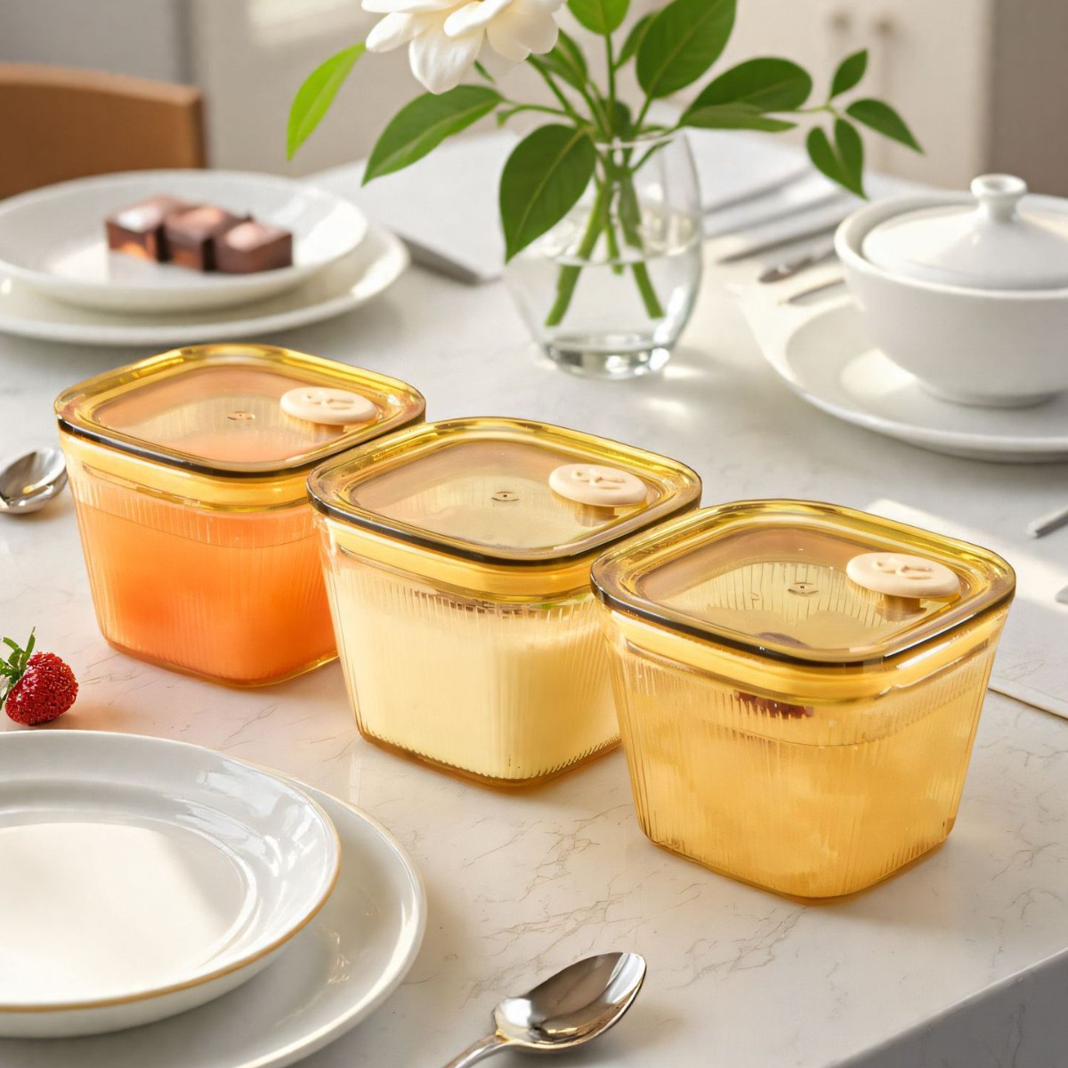 High borosilicate glass crisper food grade box household MIni food sealed jar small sub-bottling bottle