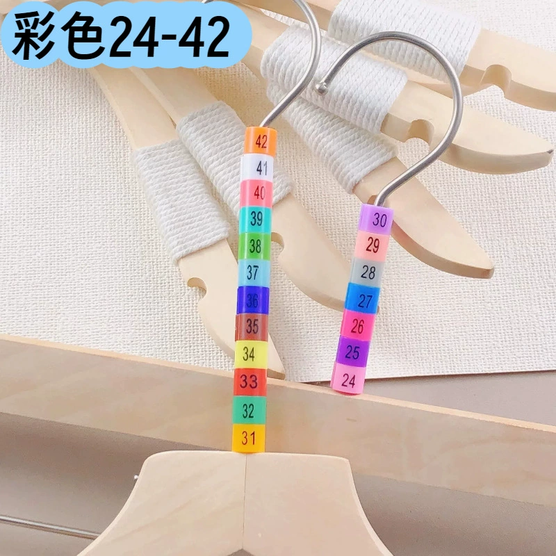 [Готовый запас] Вешалка для одежды, размерная пряжка для брюк, красочные капсулы размера 24-58, круглые пластиковые, напечатанные с обеих сторон