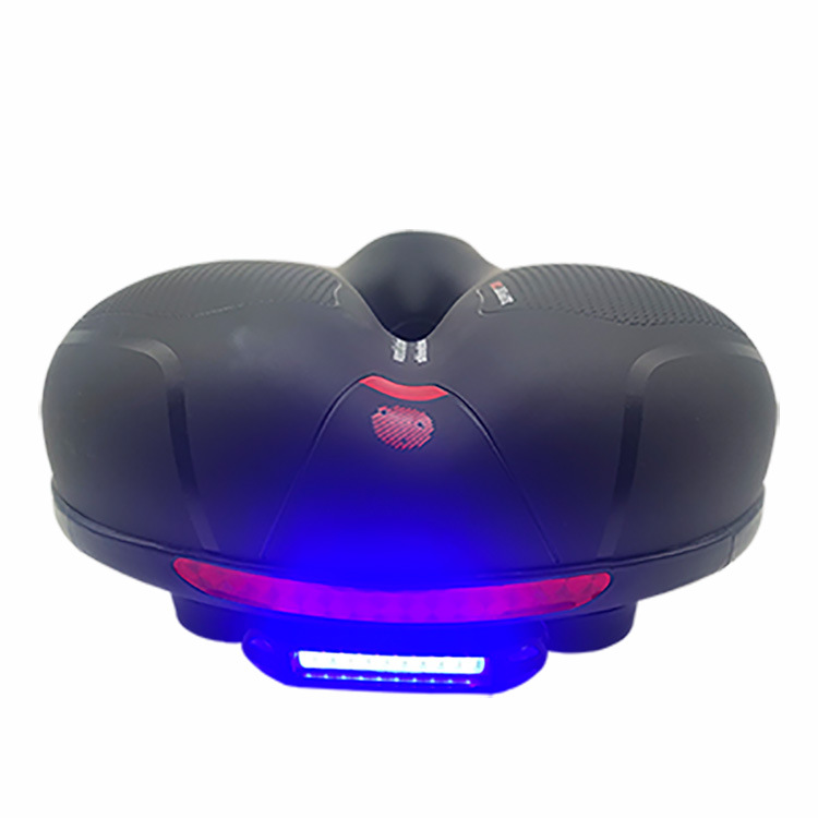 188 con cojín de luz trasera bicicleta de montaña cojín del asiento de la bicicleta asiento grande trasero suave amortiguador silla montar piezas de equipo