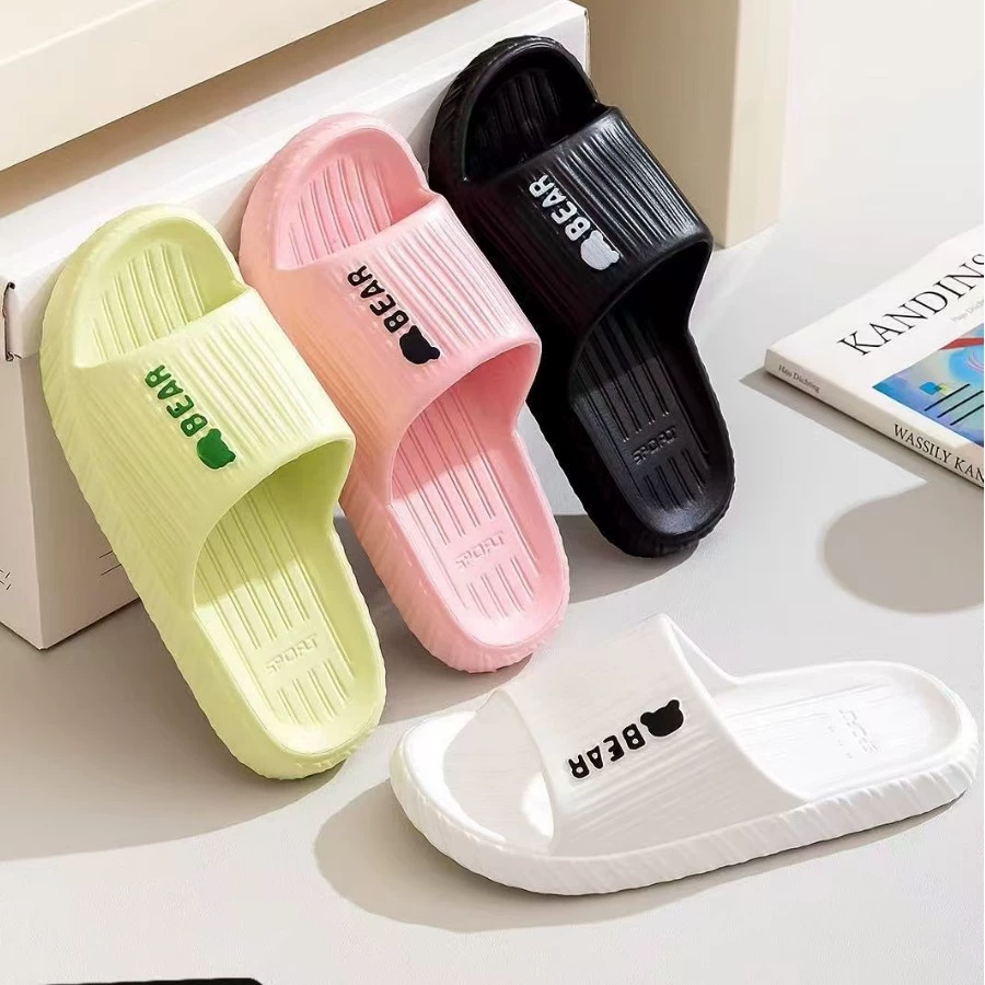 Холодные тапочки дамы лето 2024 новый стиль дома дома ванная комната купание нескользящие и вонючие EVA тапочки