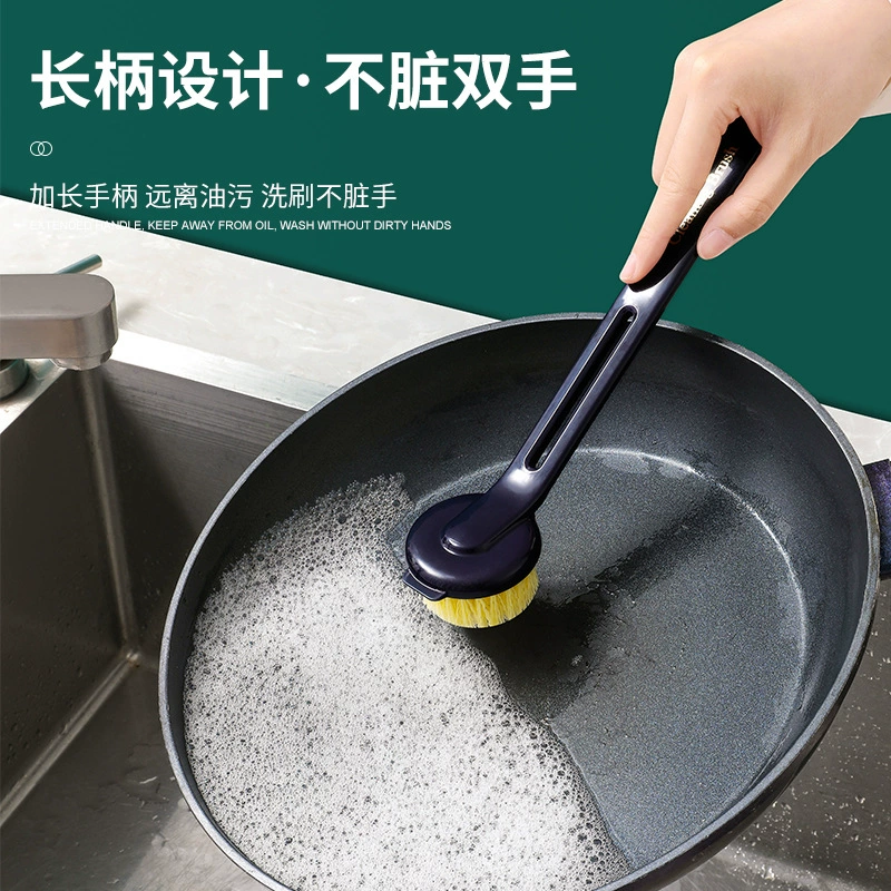  Long handle removal -to -clean pot brush home kitchen small brush brush pot stove cleaning brush without sticking oil cooker brush to wash the dishes