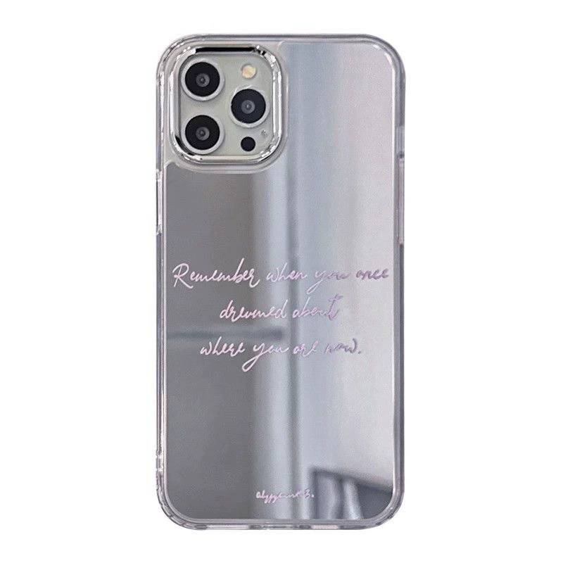 Яблоко, iPhone 16, чехол для телефона, английский, 16прям, iPhone, зеркальный эффект, интернет-знаменитость, 78