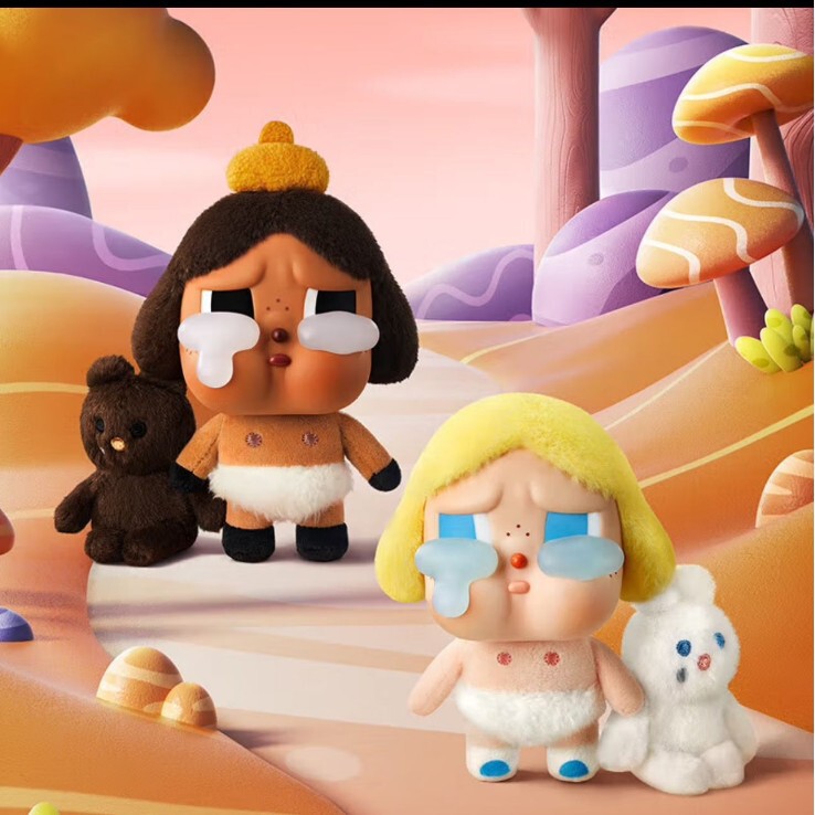 POPMART泡泡玛特CRYBABY眼泪工厂系列搪胶脸毛绒盲盒潮流挂件周边|undefined