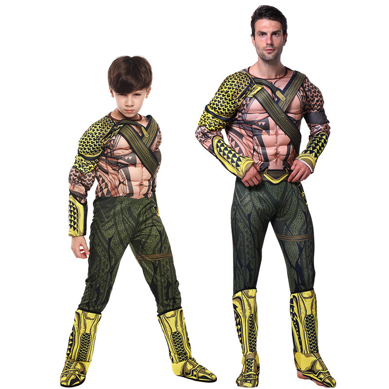 海王cosplay服裝正義聯盟亞特蘭蒂斯兒童成人萬聖節裝扮道具服飾