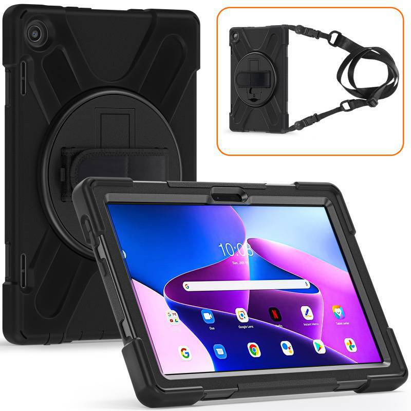 Applicable to Lenovo M10 3rd gen tablet 10.1 inch 3 generation bracket protective cover lanyard silicone protective shell