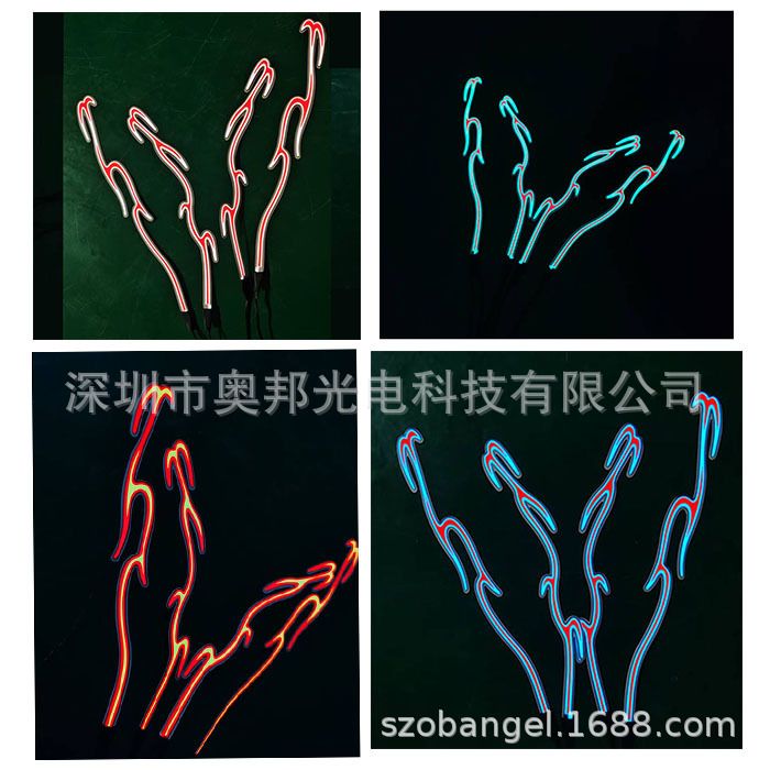 Glowing Helmet EL Luminous Strip Motorcycle Helmet