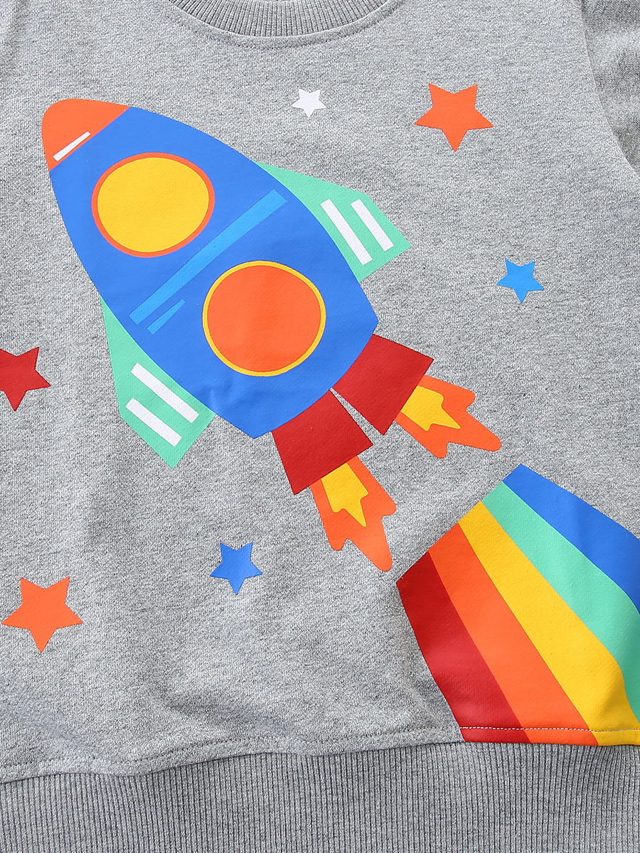 Nuevo suéter para niños en otoño suéter de dibujos animados de estilo europeo y americano suéter para bebés tejido de algodón blusa para niños de ocio image 5