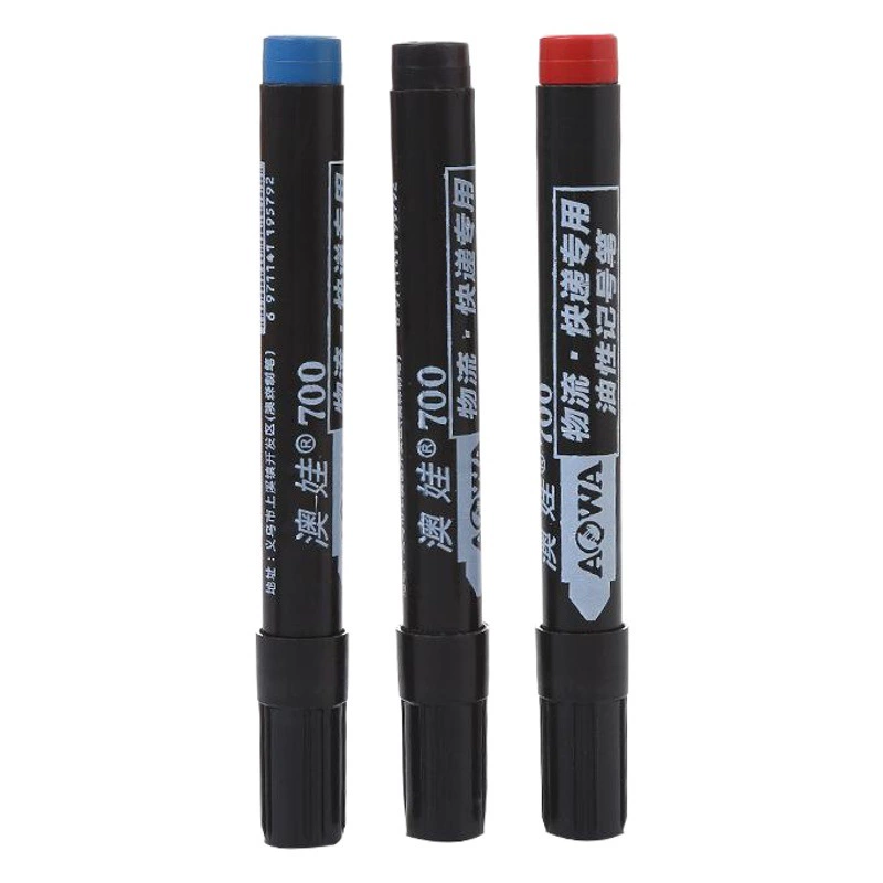 Маркер утолщенный 700 Быстросохнущий масляный Марк большая ручка водостойкая логистика Марк Ручка Черный Красный Синий Маркер