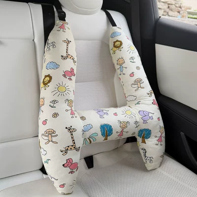 Children's car headrest car sleeping artifact car pillow car back pillow car shoulder pad pillow rear neck pillow (Headrest) - babys-childhood-machine-washablecomfortable-breathable-55x70cm