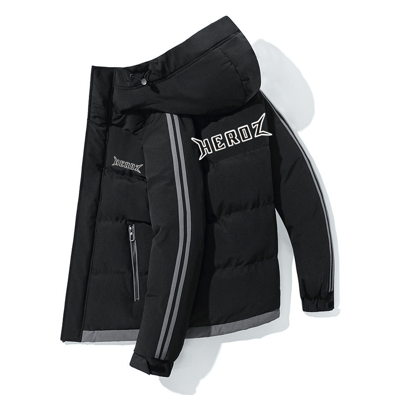 Manteau homme hiver chaud en coton avec capuche et doublure_voghion.com