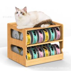 アマゾンの二層は湿った猫の食糧を積み重ねることができます。