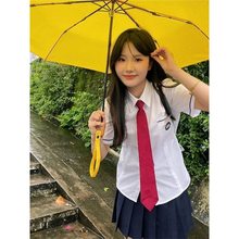 新款韩式jk制服套装女cos小率同款校服衬衫原创百褶裙短裙学院风