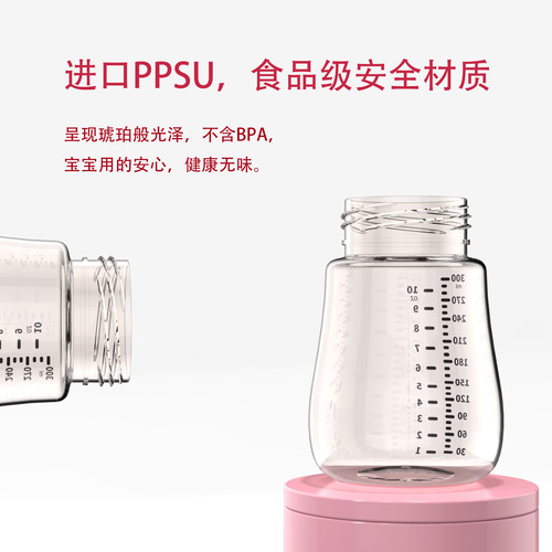 Aidooqi Baby Bottle PPSU Wide Mouth Large Baby Anti-Flatulence Durable Newborn Infant Sippy Cup Multifunctional Bottle