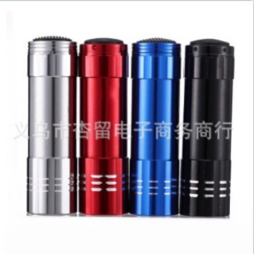 9-светодиодный фонарик, карманный мини-фонарик, фонарик из алюминиевого сплава, подарочный фонарик, в наличии подарочный логотип