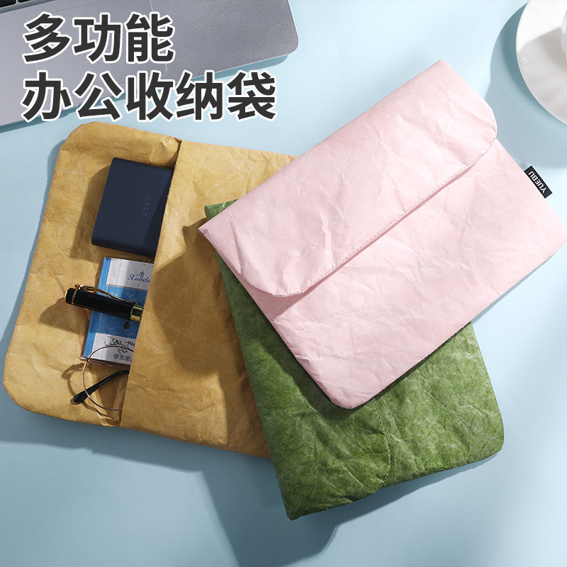 Magnetic Dupont Paper Laptop Bag Liner Bag iPad Protective Case Clutch Bag Storage Bag Tablet Waterproof