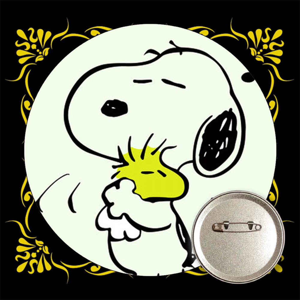 Snoopy bar transfronterizo insignia broche de estaño metal medallas conmemorativas anime periferia al por mayor
