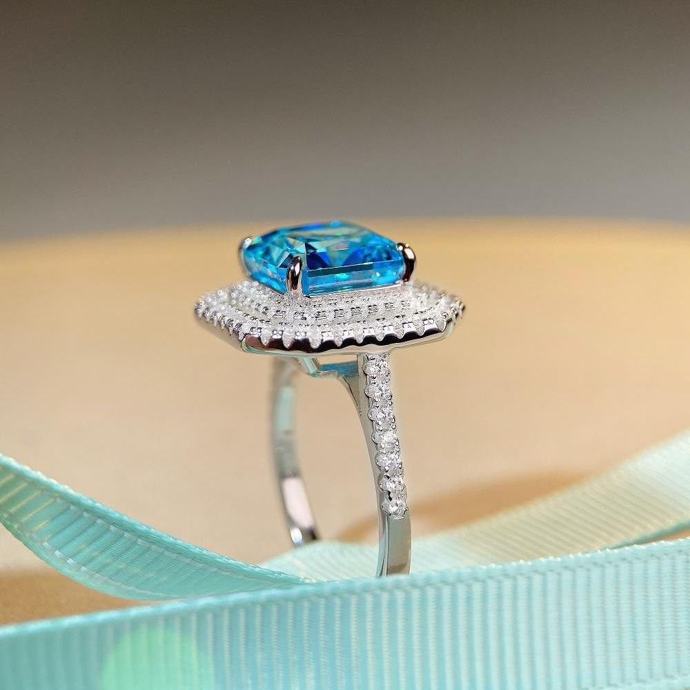 Fashion Geometric Sterling Silver Plating Zircon Rings 1 Piece