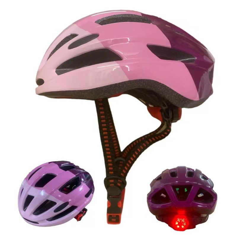 Casco infantil con luces para verano, apto para niños y niñas, para patinaje sobre ruedas, scooter y bicicleta, ligero para paseos nocturnos, protección de seguridad.