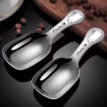 卡皮巴拉不锈钢加厚短柄茶匙迷你小勺子咖啡量勺茶勺茶叶挖勺汤勺