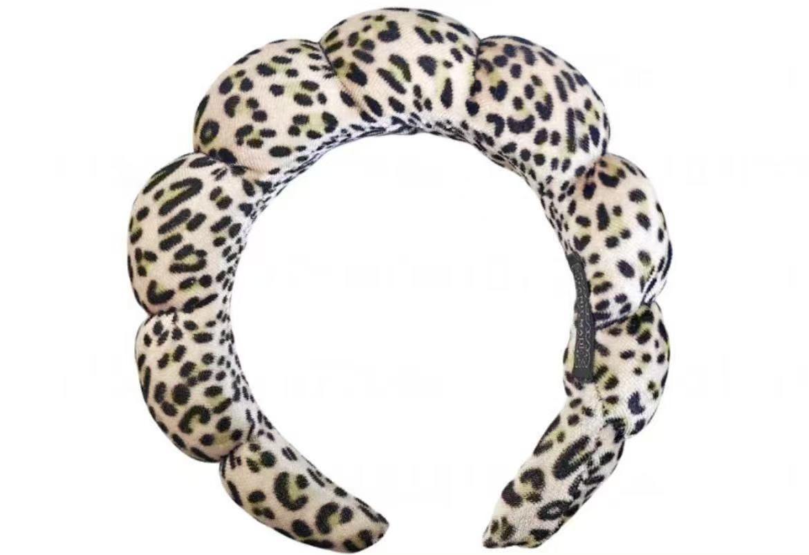 Diadema de Esponja tipo Nube de Tela para Lavado de Cara