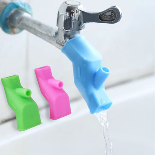 Silicone Faucet Extender Joint Guide Trough Anti-Splash Water Guide Extender Water Nozzle Kidsren's Baby Handwasher