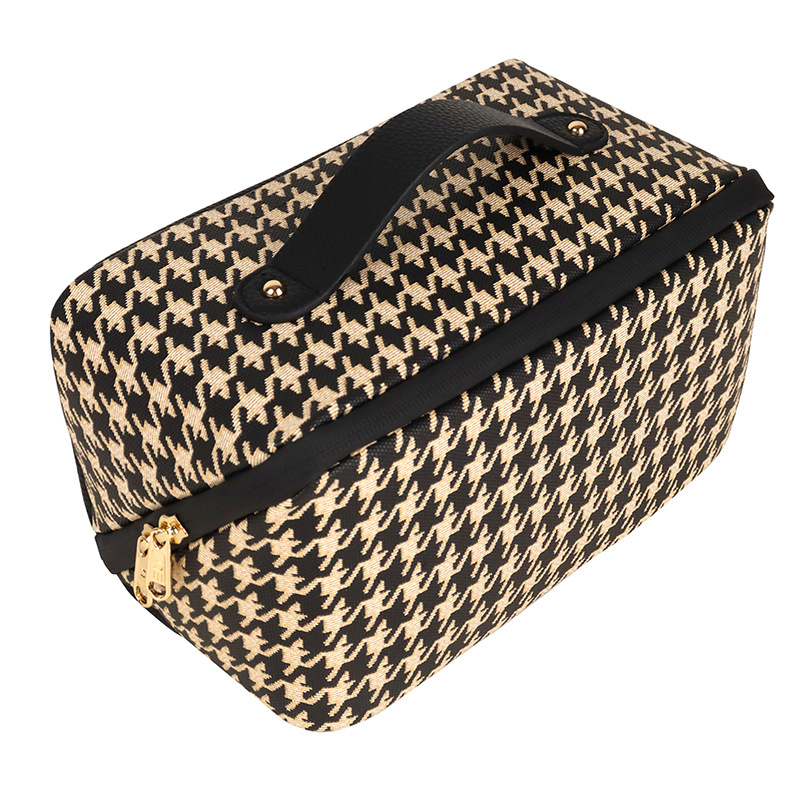 En stock pu impermeable bolsa de cosméticos de gran capacidad portátil de viaje bolsa de lavado de las mujeres portátil multifuncional bolsa de almacenamiento al por mayor