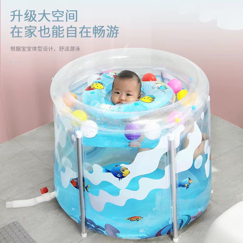 充气游泳池婴儿游泳桶家用折叠宝宝小孩婴幼儿室内儿童游泳池充气