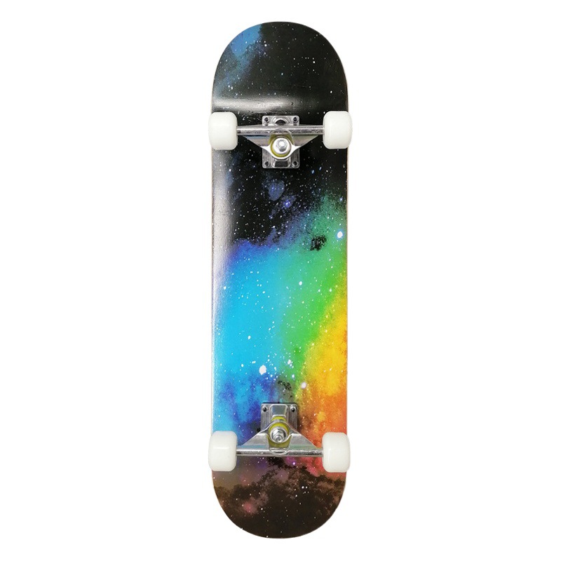 80cm skateboard Road Board adult Brush Street Maple four-wheel beginner double rocker 3108 concave skateboard