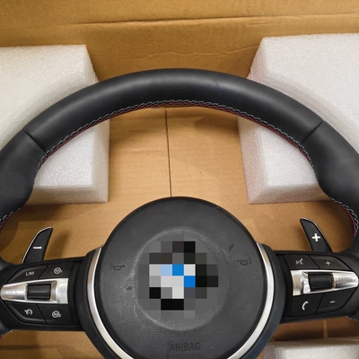 modified genuine leather steering — Steering wheel