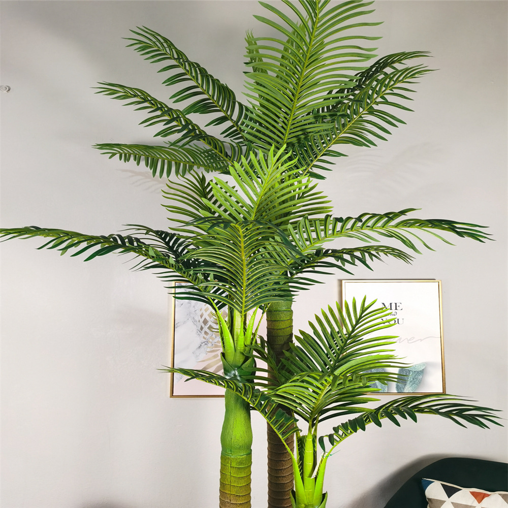 Nuevo árbol de betel de simulación transfronterizo, centro comercial, hotel, zoológico, decoración, poste de plástico artificial, planta en maceta de árbol de Penang de simulación