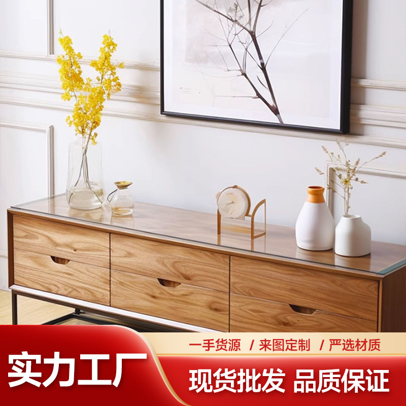 Tv Cabinet Pvc Tablecloth Transparent No-Wash Waterproof Oil-Proof Heat-Resistant Coffee Table Mat Bedroom Decoration Ins Dining Table Mother and Baby