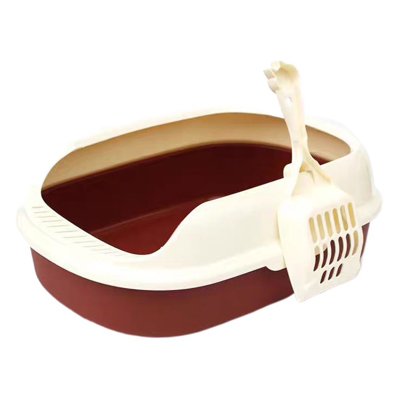 Amazon popular caja de arena para gatos semicerrada gato inodoro desodorante antisalpicaduras caja de arena para gatos abierta