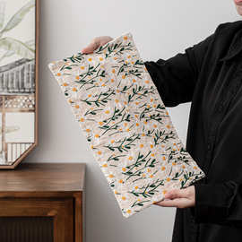 中式禅意茶席缎面小号茶席垫家用防水茶席双面干泡席茶桌布垫