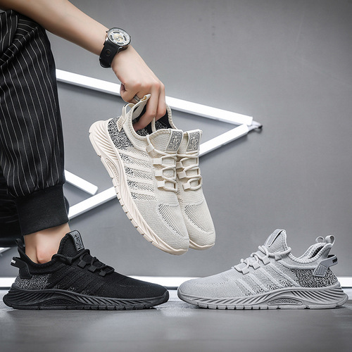Wenzhou Feizhi Sports Shoes Summer Breathable Mesh Running Shoes Cross-border Wholesale Men's Shoes Street Daily Travel Shoes