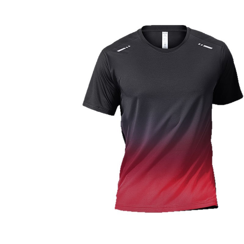 トレーニングランニングルーズスウェット薄いドライアイスシルクメッシュ大きいサイズメンズフィットネス速乾性服夏のスポーツウェア通気性|undefined