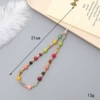 K3640 color mixed beading mobile phone chain