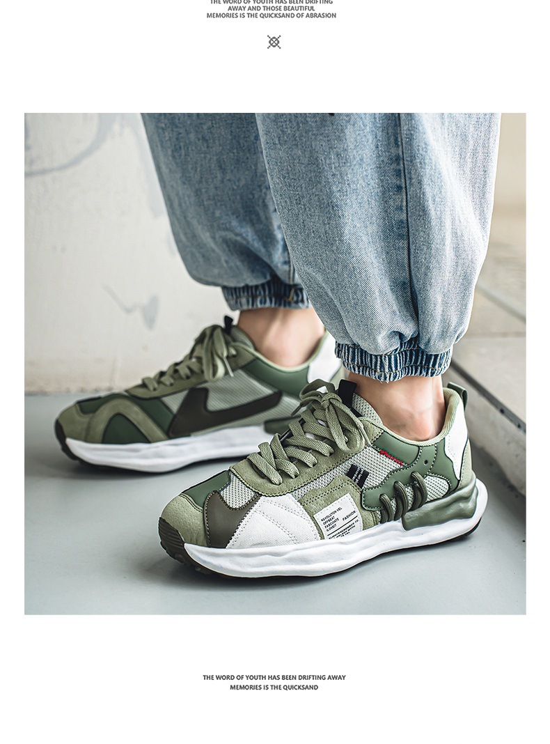 Scarpe da uomo, nuove scarpe da allenamento tedesche traspiranti in rete Fly-woven, scarpe da basket versatili alla moda con aumento dell'altezza interna, scarpe sportive casual da papà_voghion.com