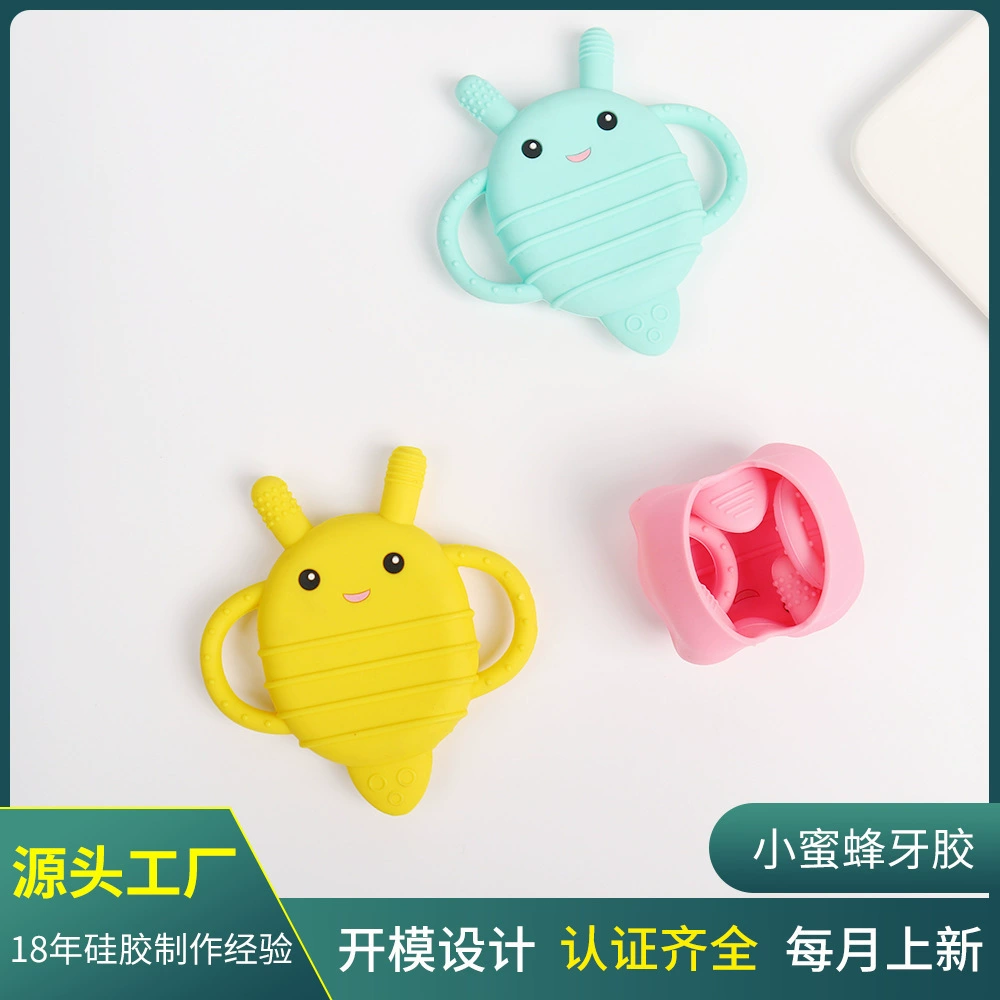 Креативный Пчела детский силиконовый зубной клей пищевой мягкий силиконовый молярная палочка мультяшная игрушка клея оптом