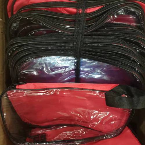 Direct Manufacturer Sales Ping Pong Racket Finished Bag with Large Capacity Semi-Transparent Handbag for Outdoor Sports, Can Hold 2 Rackets