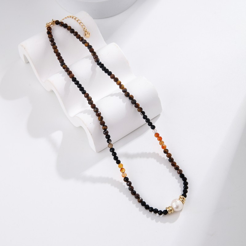 retro agate universal necklace from pearl