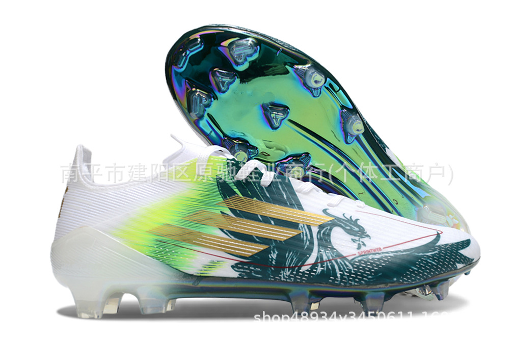 Fábrica de Putian al por mayor F50 zapatos de fútbol FG zapatos con lengua baja zapatos de fútbol hombres