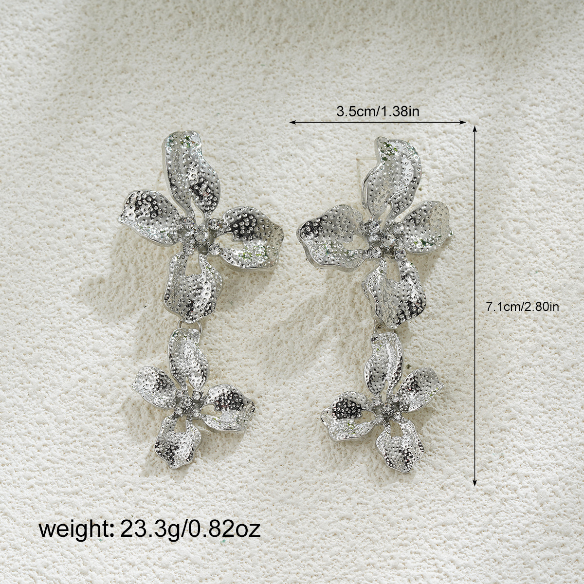 17g Weight Zinc Alloy Ear Needle Material 18K Gold Plated Plating Material Ear Studs Classification 1 Pair Quantity Holiday, Daily Occasion Zinc alloy Material Flower Pattern All Seasons Season Women's Gender Plating Design Vacation, Simple Style Style 1 Pair Vacation Simple Style Flower Plating Zinc Alloy 18K Gold Plated Ear Studs 5