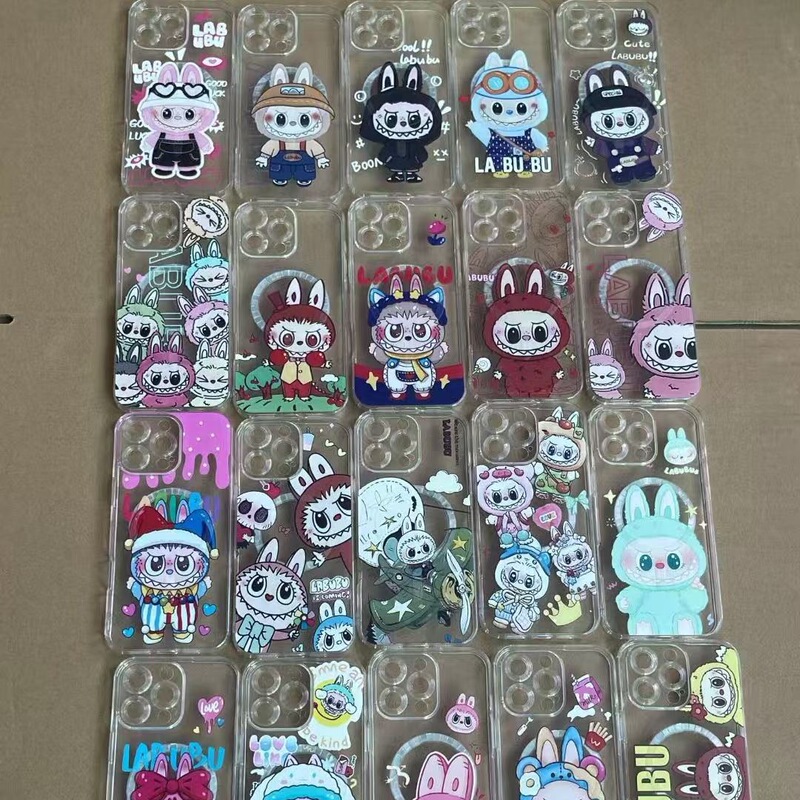 Suitable for Iphone16 Cheap Transparent Tpu Can Be Used as Labubu Magnetic Phone Case with Labubu Pattern Suitable for Iphone16 Cheap Transparent Tpu Can Be Used as Labubu Magnetic Phone Case with Labubu Pattern