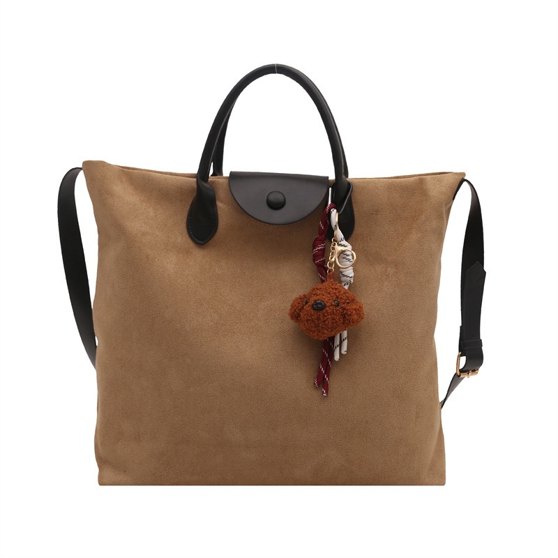 Bolsa de mano de peluche de gamuz para mujeres 2024 nuevo otoño y invierno mirad retro bolso de hombro de gran capacidad tote