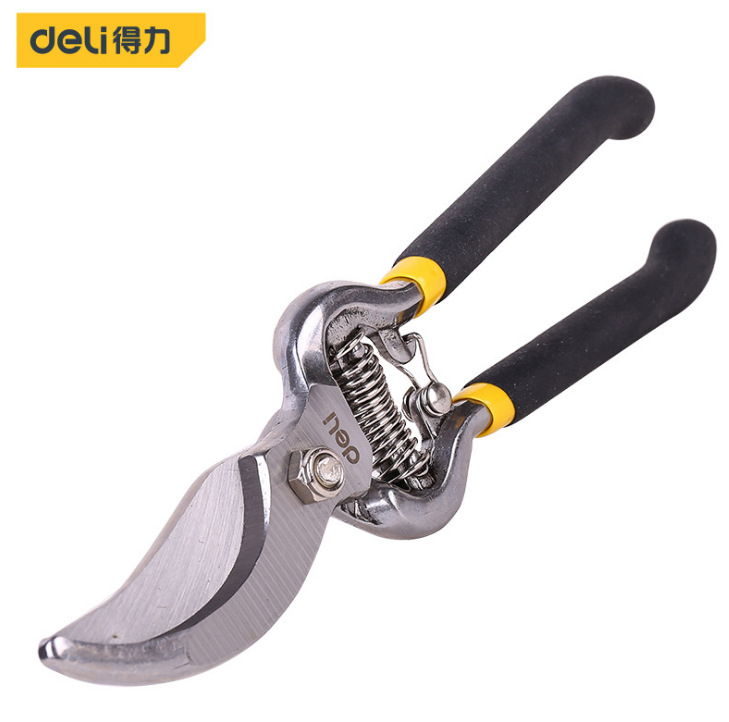 得力DL2778园艺剪树枝剪剪枝剪刀园林花艺修剪树枝剪刀果树剪刀