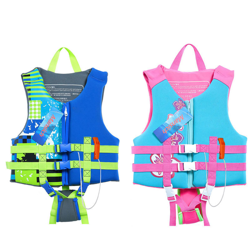 Good-Looking Children's Large Buoyancy Swimming Vest Summer Outdoor Rafting Anti-Drowning Children's Life Jacket Vest in Stock