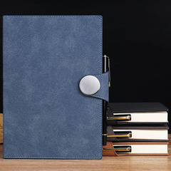 筆記本子商務高檔羊巴辦公a5記事本b5會議記錄本禮盒套裝加厚簡約