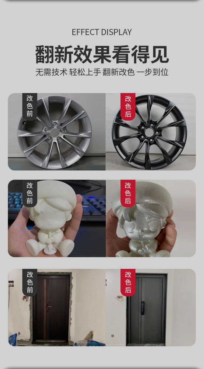 Colorful self-spraying paint, automatic hand spray paint, graffiti metal anti-rust paint, chrome-plated black and white wall car paint can