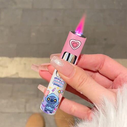 Kuromi Pacha Dog Lighter Sanrio Gradient Color Cylindrical Cartoon Boyfriend Gift Ladies Cute Lighter