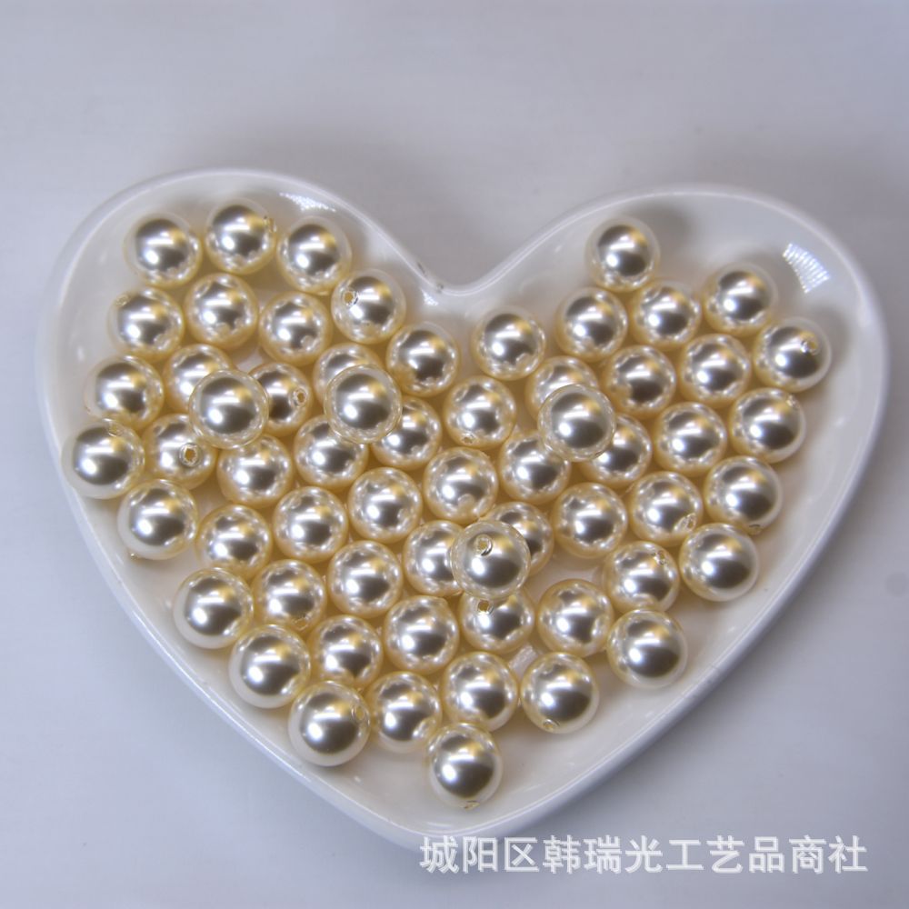 Imitation of Shi Jia Pearl Half -Pole Bead Crystal Glass San bead…